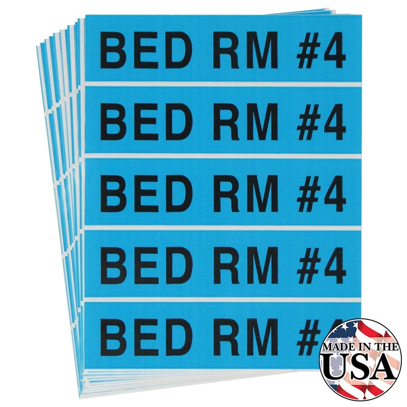 Tag-A-Room Color Coded Moving Box Label (Bedroom 4) - Image 1